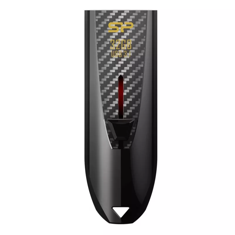 Silicon Power Blaze B25 32GB USB 3.2 Gen 1 mälupulk, sissetõmmatava pistikuga, must