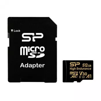Silicon Power Golden Series 64GB microSDXC mälukaart, UHS-I U3, V30, A1, kuni 100 MB/s lugemine, 80 MB/s kirjutamine, SD-adapteriga