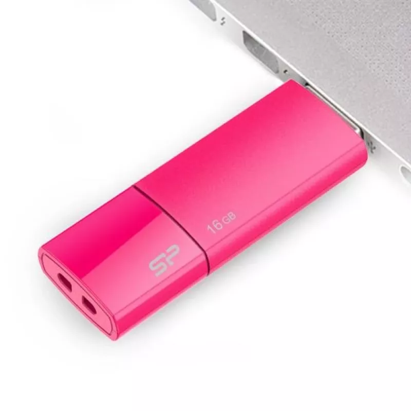 Silicon Power SP016GBUF2U05V1H 16GB USB 2.0 mälupulk, sissetõmmatav USB-A, tumesinine