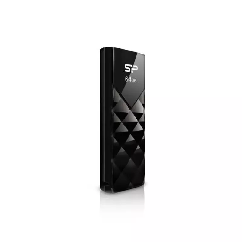 Silicon Power SP064GBUF2U03V1K Blaze B10 64GB USB 2.0 mälupulk, must, sissetõmmatav