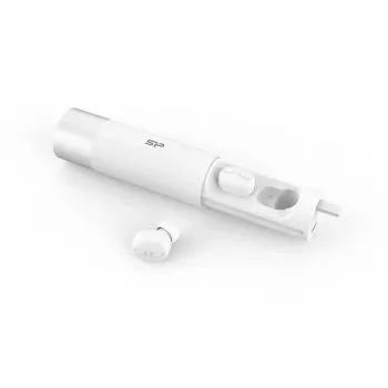 Silicon Power SP5MWASYBP81BT0W 10000mAh Power Bank sisseehitatud USB-C kaabliga - Valge