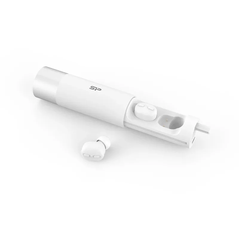 Silicon Power SP5MWASYBP81BT0W 10000mAh Power Bank sisseehitatud USB-C kaabliga - Valge