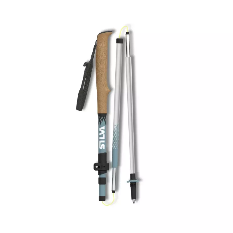 Silva Aluminium Z Reguleeritavad Matkakepid (110-130 cm) - Must/Hõbe