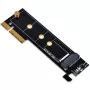 SilverStone ECM25-V2 M.2 NVMe SSD PCIe Gen3 x4 adapterkaart täiskõrguse ja madala profiiliga kronsteinidega