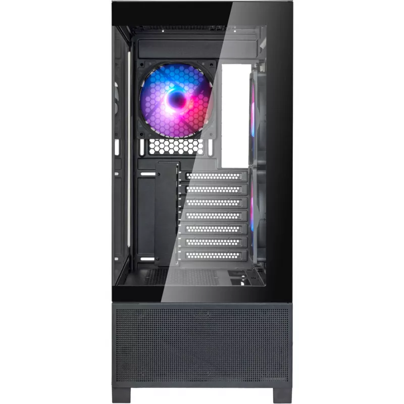 SilverStone Lucid 05 Black 270° Panoramic Glass Design Mid-Tower Case