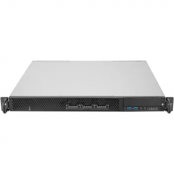 SilverStone RM100 1U Rackmount Korp - Mini-ITX, teras, must