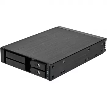 SilverStone SST-FS202B-V2 2-Bay 3.5 inch SATA Hot-Swap Cage for 5.25 inch Bay - Must