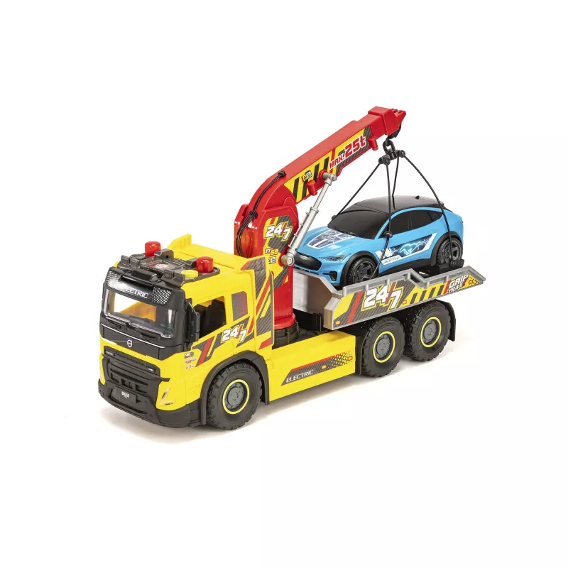 SIMBA-DICKIE Giant Tow Truck tulede, helide, liigutatava kraana ja vintsiga – mängupäästeauto lastele alates 3. eluaastast