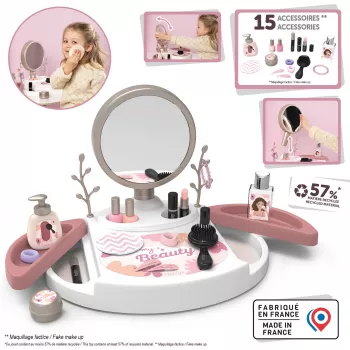 SIMBA-DICKIE My Beauty Studio Interaktiivne Mängutualett Valgustatud Peegli ja 10 Aksessuaariga Lastele Vanuses 3-6