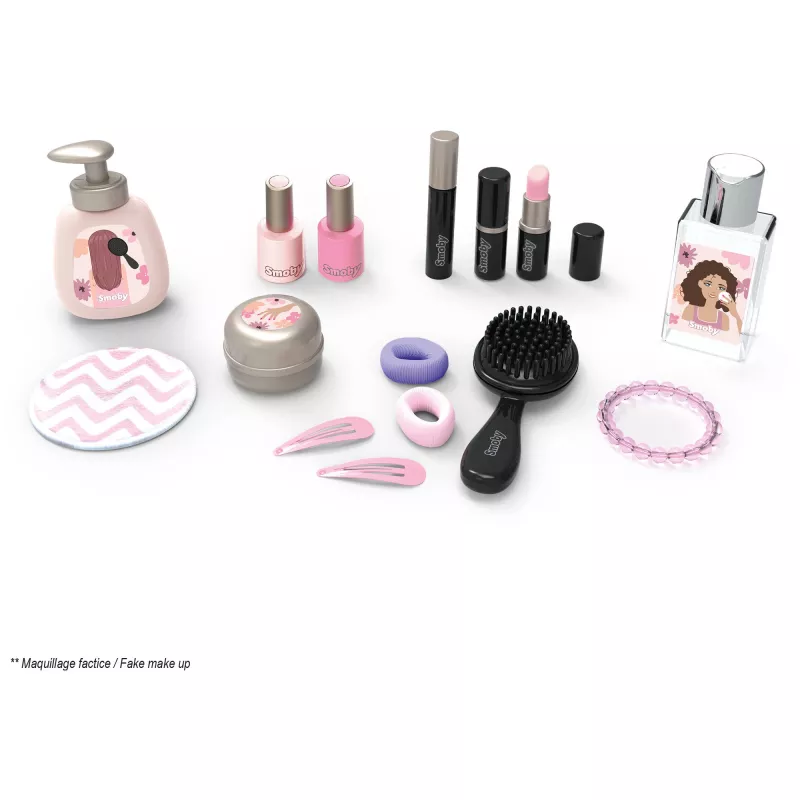 SIMBA-DICKIE My Beauty Studio Interaktiivne Mängutualett Valgustatud Peegli ja 10 Aksessuaariga Lastele Vanuses 3-6