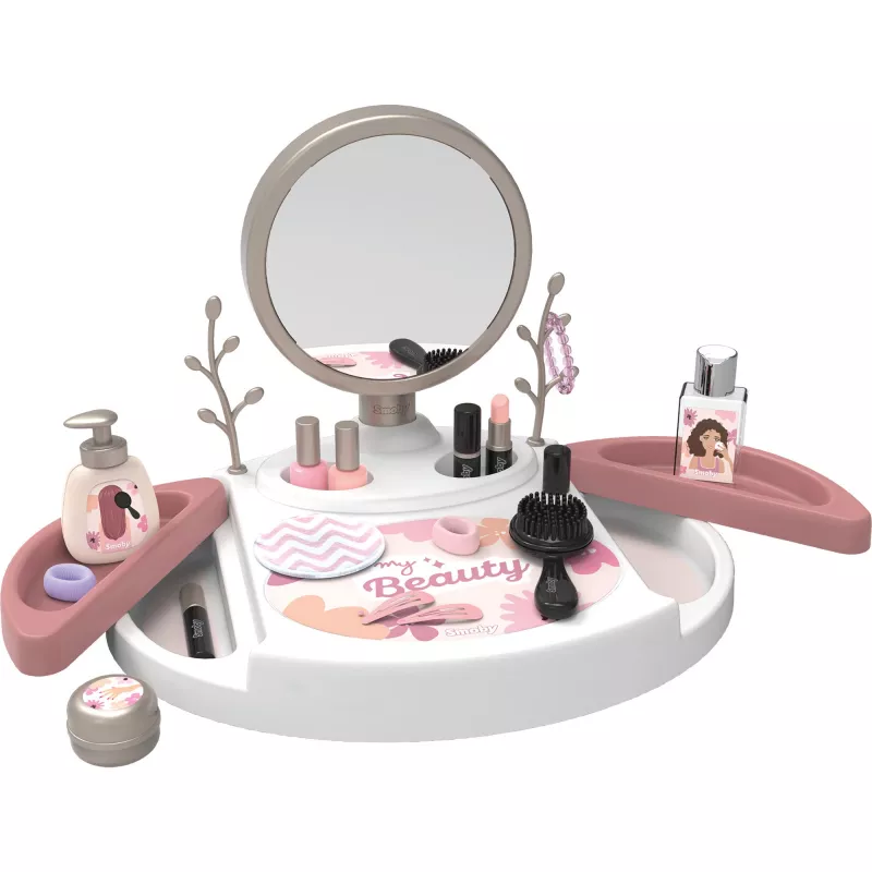 SIMBA-DICKIE My Beauty Studio Interaktiivne Mängutualett Valgustatud Peegli ja 10 Aksessuaariga Lastele Vanuses 3-6