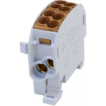 SIMET SCB 25 Al/Cu 80A 1-pooluseline harujaotusplokk pruun 81501015