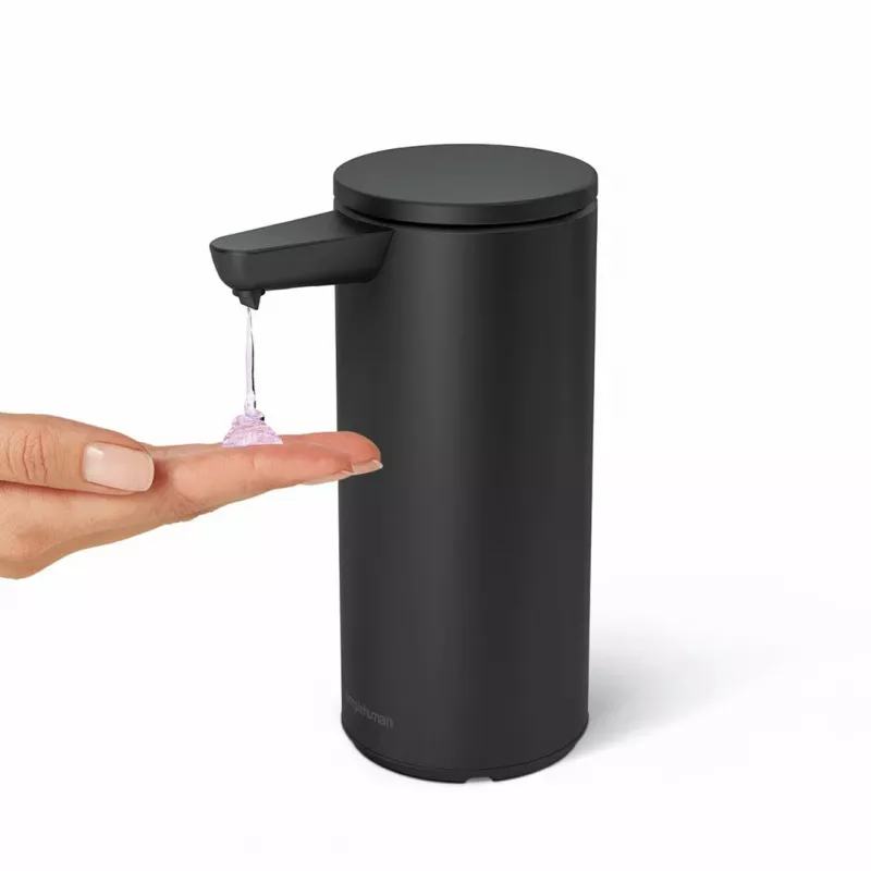 simplehuman ST1084 Sensor seebivedelik, must roostevaba teras, 266 ml, puutevaba automaatne, infrapuna liikumisandur, reguleeritav kogus, ummistusvaba pump, sõrmejäljekindel