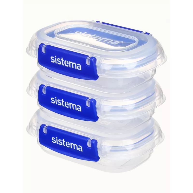 Sistema Plastics 881523 Ristkülikukujuline Mahuti 0.18L Läbipaistev 88mm