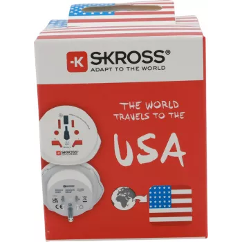 SKROSS maailma reisiadapter 2 USB-pordiga, valge (1.500221C-E)
