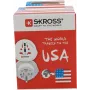 SKROSS maailma reisiadapter 2 USB-pordiga, valge (1.500221C-E)