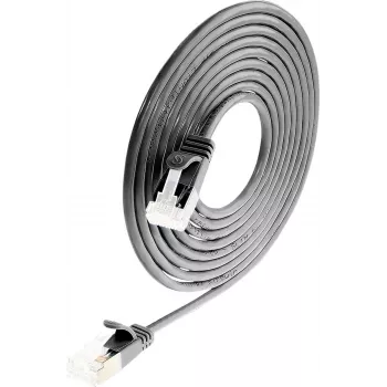 Wirewin Cat 6a U/FTP õhuke paigalduskaabel, 0,25 m, must, 10 Gbps, PoE++ PKW-LIGHT-STP-K6A 0.25 SW