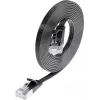 Wirewin Cat6 U/FTP õhuke Ethernet patch-kaabel 0,5m must PKW-STP-SLIM-KAT6 0.5 SW