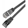 Wirewin Cat6 U/FTP õhuke Ethernet patch-kaabel 0,5m must PKW-STP-SLIM-KAT6 0.5 SW