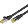 Wirewin Cat6a S/FTP võrgupatch-kaabel, 4m, must, RJ45, 10Gbps, 500MHz, vask, PVC-kate, kullatud kontaktid, PoE++ tugi PKW-PIMF-KAT6A 4.0 SW