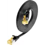 Wirewin Cat6a U/FTP õhuke paigalduskaabel RJ45 1m must PKW-STP-SLIM-K6A 1.0 SW