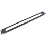 Wirewin KDP 1U kaabli sisestuspaneeel, must, 19-tolline rack-mount, teras, 1U, ilma harjata KDP 1HE OB BL