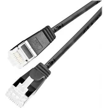 Wirewin Light Patch Cable ümmargune U/FTP Cat 6a must 0,5m õhuke painduv PoE (PKW-LIGHT-STP-K6A 0.5 SW)