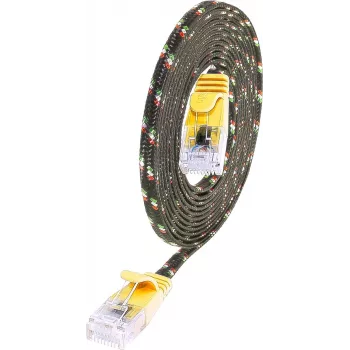 Wirewin PKW-TOUGH-K6 1.0 GE Cat.6 õhuke vastupidav paigalduskaabel, U/UTP, 1m, kollane