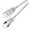 Wirewin Slim ümar U/FTP Cat 6a paigalduskaabel, hall, 0,5 m, 10 Gbps, PoE++ PKW-LIGHT-STP-K6A 0.5