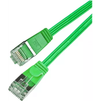 Wirewin SLIM S6 1.5 GN - Cat.6 õhuke paigalduskaabel, STP (PIMF), 1,5 m, roheline PKW-STP-SLIM-KAT6 1.5 GN