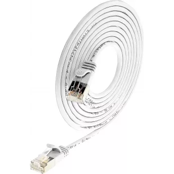 Wirewin SLIM SL6 1.5 WS Cat.6 U/FTP õhuke kerge paigalduskaabel, 1,5m, valge PKW-LIGHT-STP-K6 1.5 WS