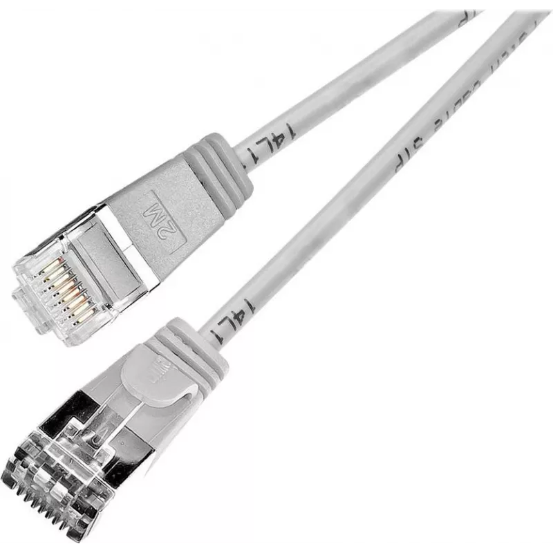 Wirewin SLIM SL6 7,5 m Cat.6 Slim-Light U/FTP paigalduskaabel, hall (PKW-LIGHT-STP-K6 7.5)