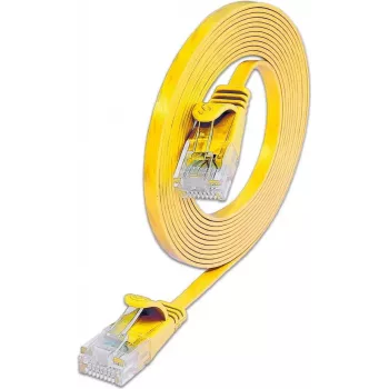 Wirewin SLIM U6 5 GE - Cat.6 õhuke paigalduskaabel, U/UTP, 5,0 m, kollane PKW-SLIM-KAT6 5.0 GE
