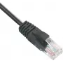 Wirewin SLIM UL6 10 SW - Cat.6 SLIM-Light patch-kaabel, U/UTP, 10 m, must PKW-LIGHT-K6 10.0 SW