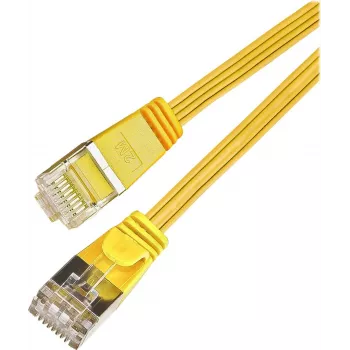 Wirewin Triotronik Cat6 U/FTP õhuke Ethernet patch-kaabel, 0,25m, RJ45 isane-iseane, kollane PKW-STP-SLIM-KAT6 0.25 GE