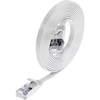 Wirewin Triotronik Cat6 U/FTP õhuke Ethernet patch-kaabel 0,5m valge PKW-STP-SLIM-KAT6 0.5 WS
