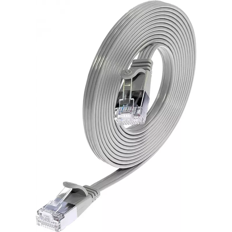 Wirewin Triotronik Cat6 U/FTP õhuke Ethernet-paigalduskaabel, 3m, RJ-45 isane-Isane, hall PKW-STP-SLIM-KAT6 3.0