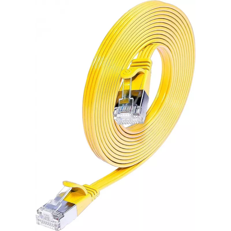 Wirewin Triotronik Cat6 U/FTP õhuke paigalduskaabel 5m kollane PKW-STP-SLIM-KAT6 5.0 GE