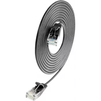 Wirewin Triotronik PKW-LIGHT-K6 5.0 SW Cat6 U/UTP patch-kaabel, RJ45 isane-isanе, 5m, must