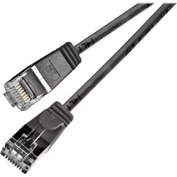 Wirewin Triotronik PKW-LIGHT-STP-K6 1.5 SW Cat6 varjestatud paigalduskaabel, RJ-45 isane-Isane, 1,5 m, must