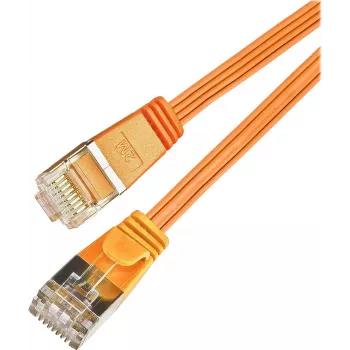 Wirewin Triotronik PKW-STP-SLIM-KAT6 1.0 OR Cat6 U/FTP õhuke Ethernet-paigalduskaabel, RJ45 isane-Isane, 1m, must