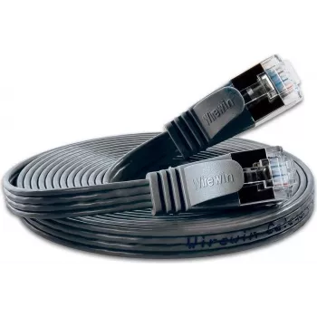Wirewin Triotronik PKW-STP-SLIM-KAT6 3.0 SW – 3 m õhuke Cat6 U/FTP võrgupatch-kaabel, must