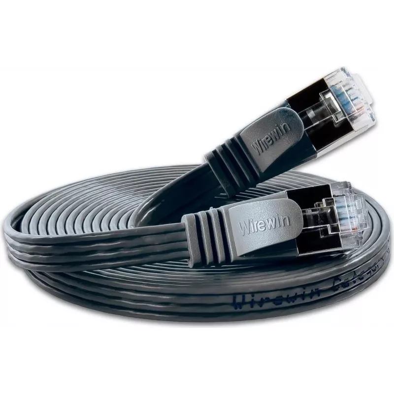 Wirewin Triotronik PKW-STP-SLIM-KAT6 3.0 SW – 3 m õhuke Cat6 U/FTP võrgupatch-kaabel, must
