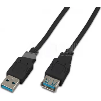 Wirewin USB 3.0 A-A isane-emane pikenduskaabel 1,8 m must USB 3.0 A-A MF 1.8 SW