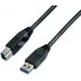 Wirewin USB 3.0 A-B isane-iseane kaabel 3m must USB 3.0 A-B MM 1.0 SW