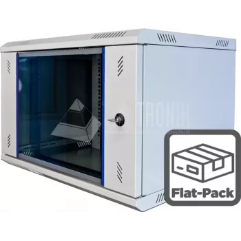 Wirewin WCAB PS2 600X450X6U B FP seinale kinnitatav rack-kapp 6U must