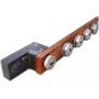 Wirewin MAANDUSLATT - 19-tolline rack-kinnituskomplekt, roostevaba teras, 490 mm, must/pruun