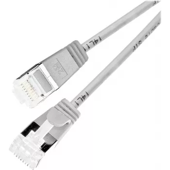 Wirewin Õhuke Ümmargune U/FTP Cat 6a Patch Kaabel, Hall, 1,0m, 10 Gbps, PoE, Paindlik Õhuke Disain Kitsaste Kohtade Jaoks (PKW-LIGHT-STP-K6A 1.0)