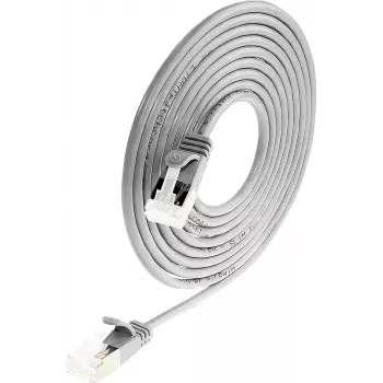 Wirewin Õhuke Ümmargune U/FTP Cat 6a Patch Kaabel, Hall, 1,0m, 10 Gbps, PoE, Paindlik Õhuke Disain Kitsaste Kohtade Jaoks (PKW-LIGHT-STP-K6A 1.0)