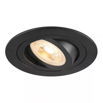 SLV Süvistatav prožektor New Tria 75, GU10, max 10W, must, 75mm